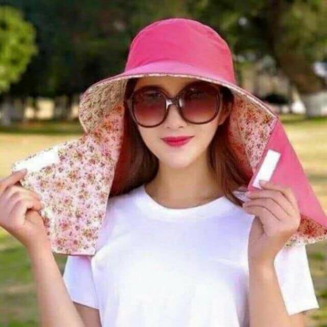 Mũ chống nắng 2 mặt xinh xinh