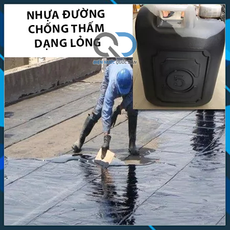 Nhựa đường chống thấm dạng nước - dầu hắc dạng lỏng