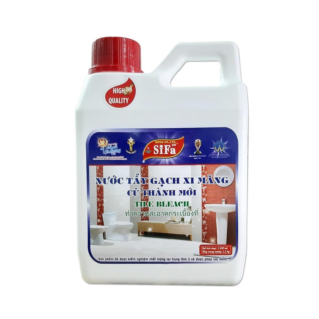 Nước lau gạch đa năng cũ thành mới Sifa 1200ml - Nước tẩy gạch đánh bay bám bẩn chỉ 5 phút
