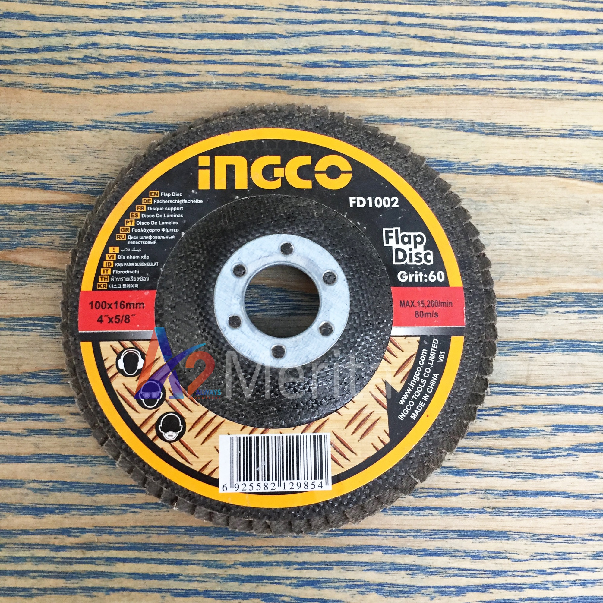 Bộ 2 nhám xếp 100x16mm ingco fd1002