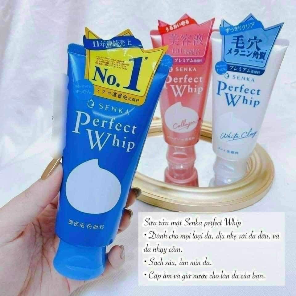 Sữa rửa mặt senka perfect whip 120g - nhật bản