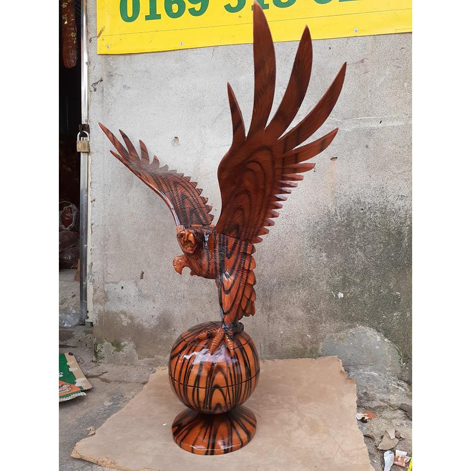 TƯỢNG  ĐẠI BÀNG  GỖ XÀ CỪ  CAO 50CM