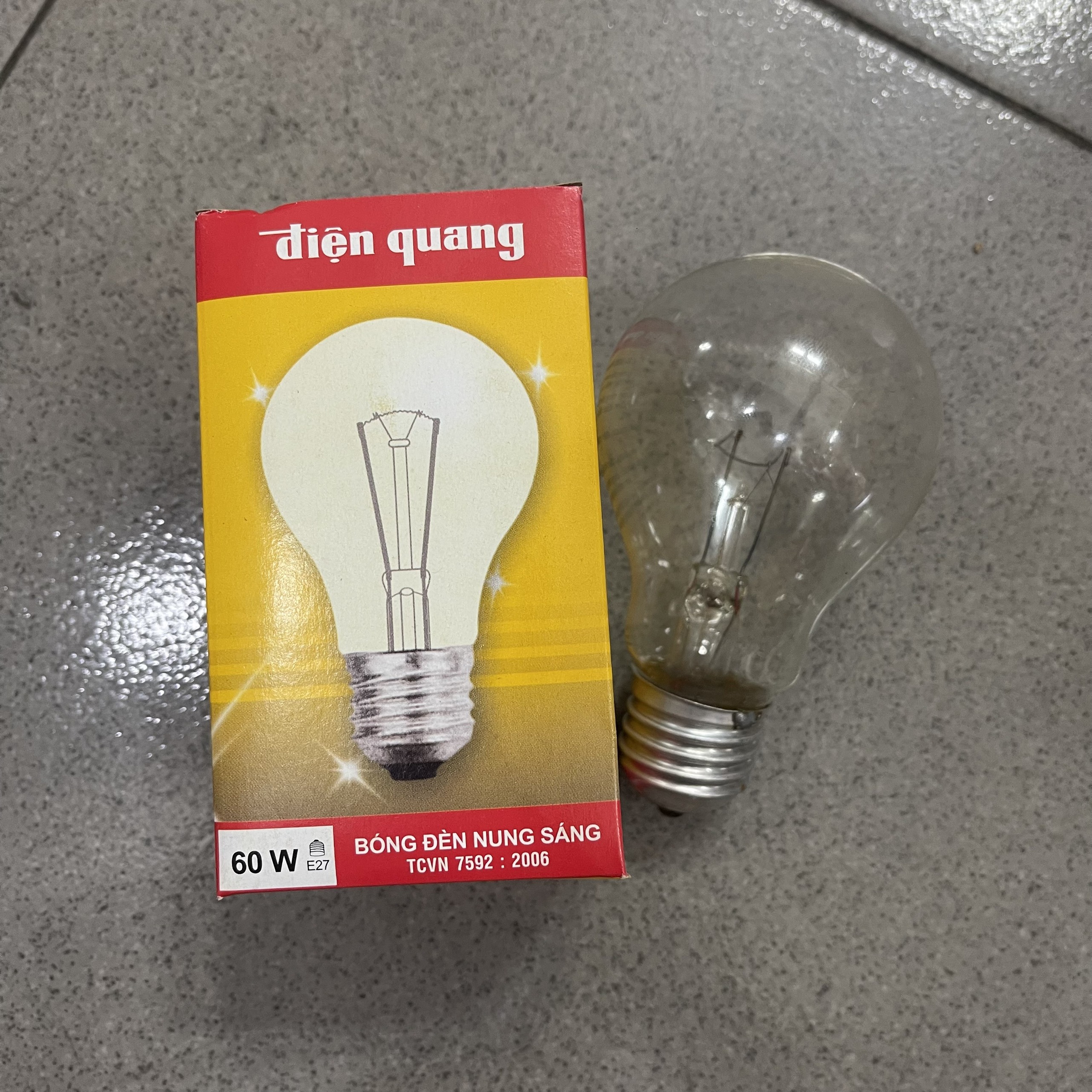 Bóng đèn sợi đốt, bóng dây tóc 60w điện quang