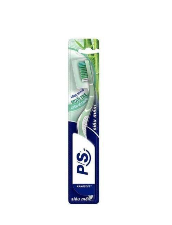 Bàn Chải Đánh Răng PS Siêu Mềm NanoSoft Muối Tre, Muối Hồng