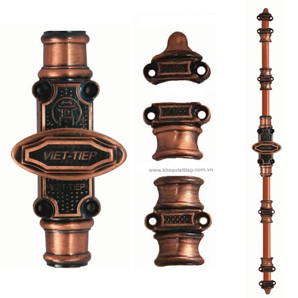  Bộ Ổ Khóa VIỆT TIỆP Clemon CK 09980 Màu Giã Cổ Cao Cấp Sang Trọng   Bộ Đã Gồm 2 Thanh Chốt Dài 2m5   Chính Hãng 