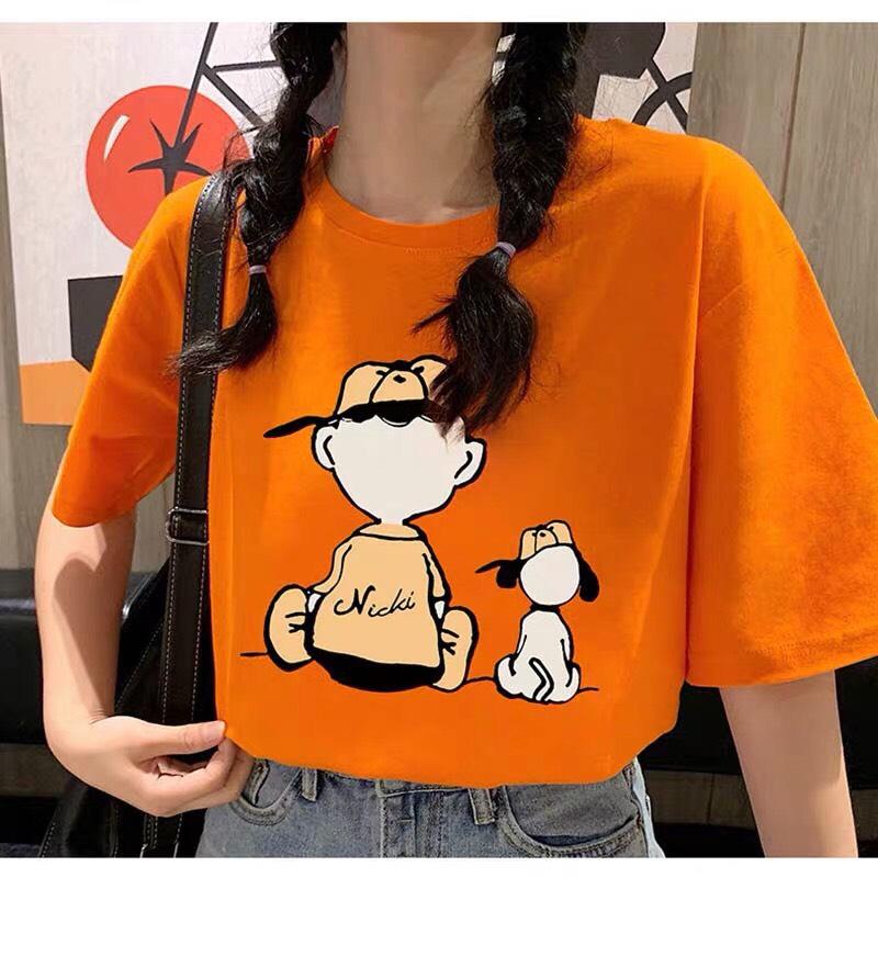 [HCM]Áo phông áo thun nam nữ form rộng tay lỡ Unisex NICKI Freesize Từ 50-70kg ML115 (Nhiều màu)