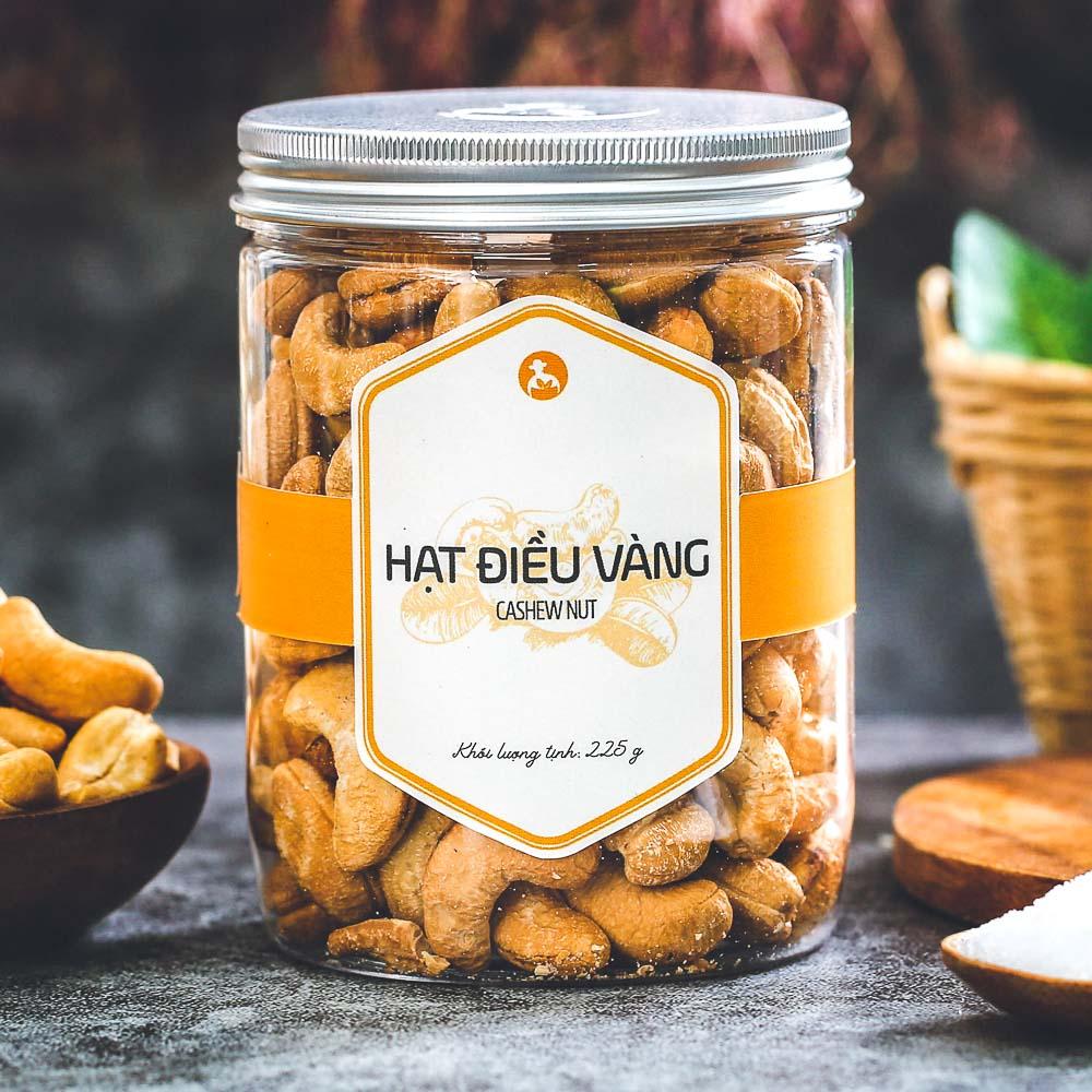 Hạt điều vàng L'ANGFARM - Đặc sản Đà Lạt 225g/hũ, mẫu nắp nhôm