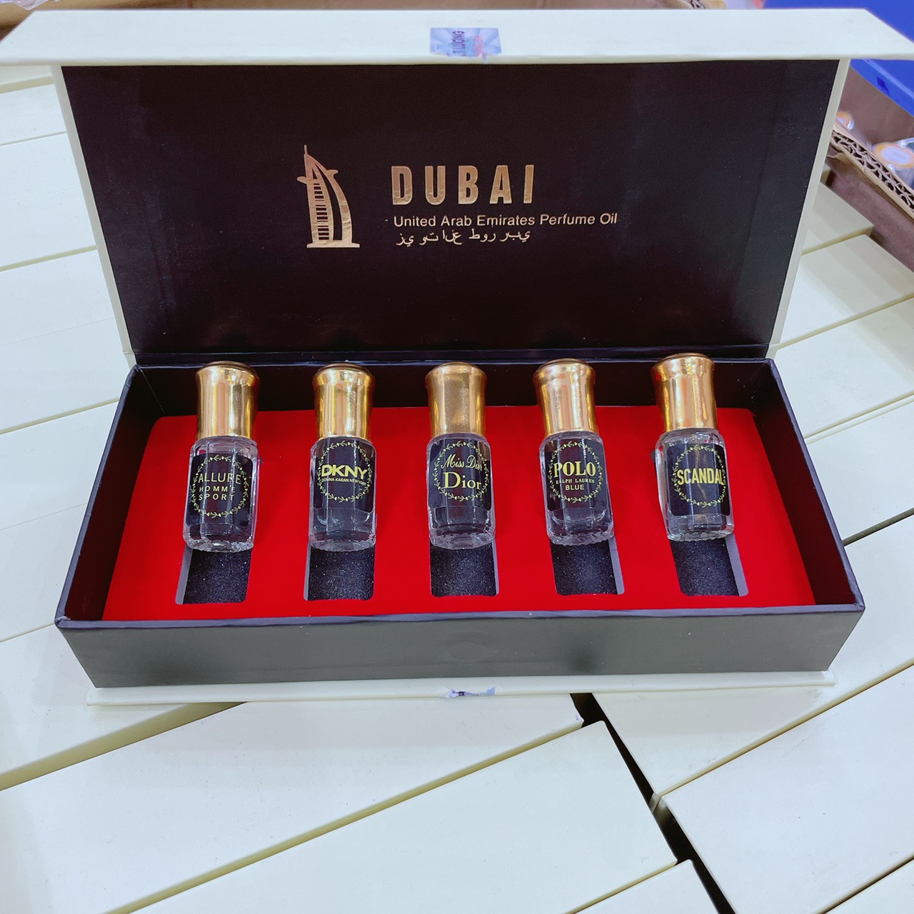 Set 5 Chai Tinh Dầu Nước Hoa Dubai Chính Hãng Nước Hoa Lăn Mini 20ml / chai chính hãng - Tiện Dụng, Ngọt Ngào, Quyến Rũ Siêu Thơm Lâu