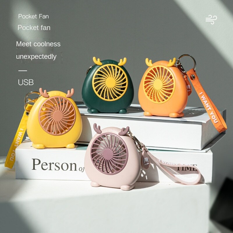 [T CP8]Máy xách túi Mini Fan với dây và USB, thích hợp cho bên ngoài, sinh viên, mới 2022.