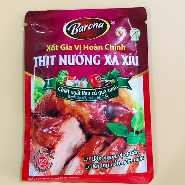 XỐT GIA VỊ HOÀN CHỈNH BARONA - THỊT NƯỚNG XÁ XÍU 80g