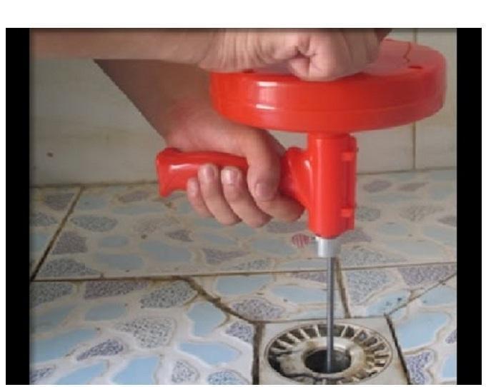 cách xử lý khi tắc bồn cầu, Dụng cụ thông cống lò xo dài 5M loại tốt, xử lý bồn cầu rút nước chậm, xử lý tắc bồn cầu