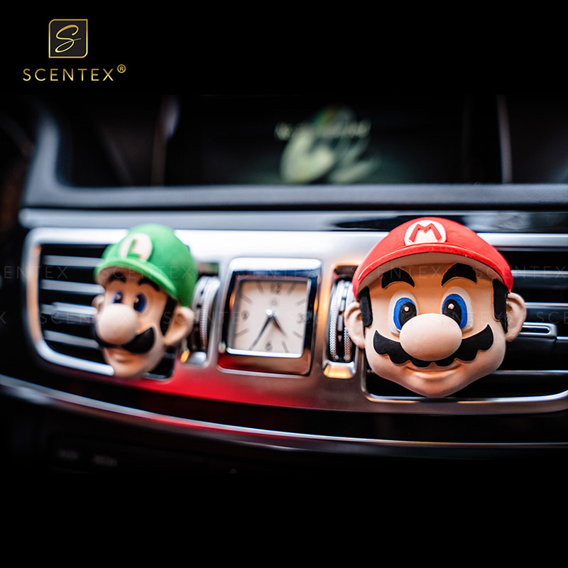 Nước hoa xe hơi Scentex Mario cao cấp 100% Organic, được làm từ chất liệu đá Aroma Stone đặc biệt, gắn cửa gió điều hòa xe hơi - 09