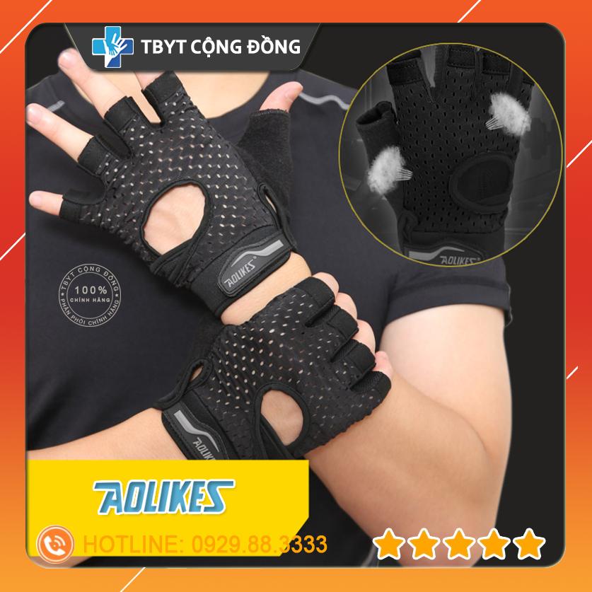 [Lấy mã giảm thêm 30%]Găng tay tập gym chuyên nghiệp SPORT Aolikes AL113