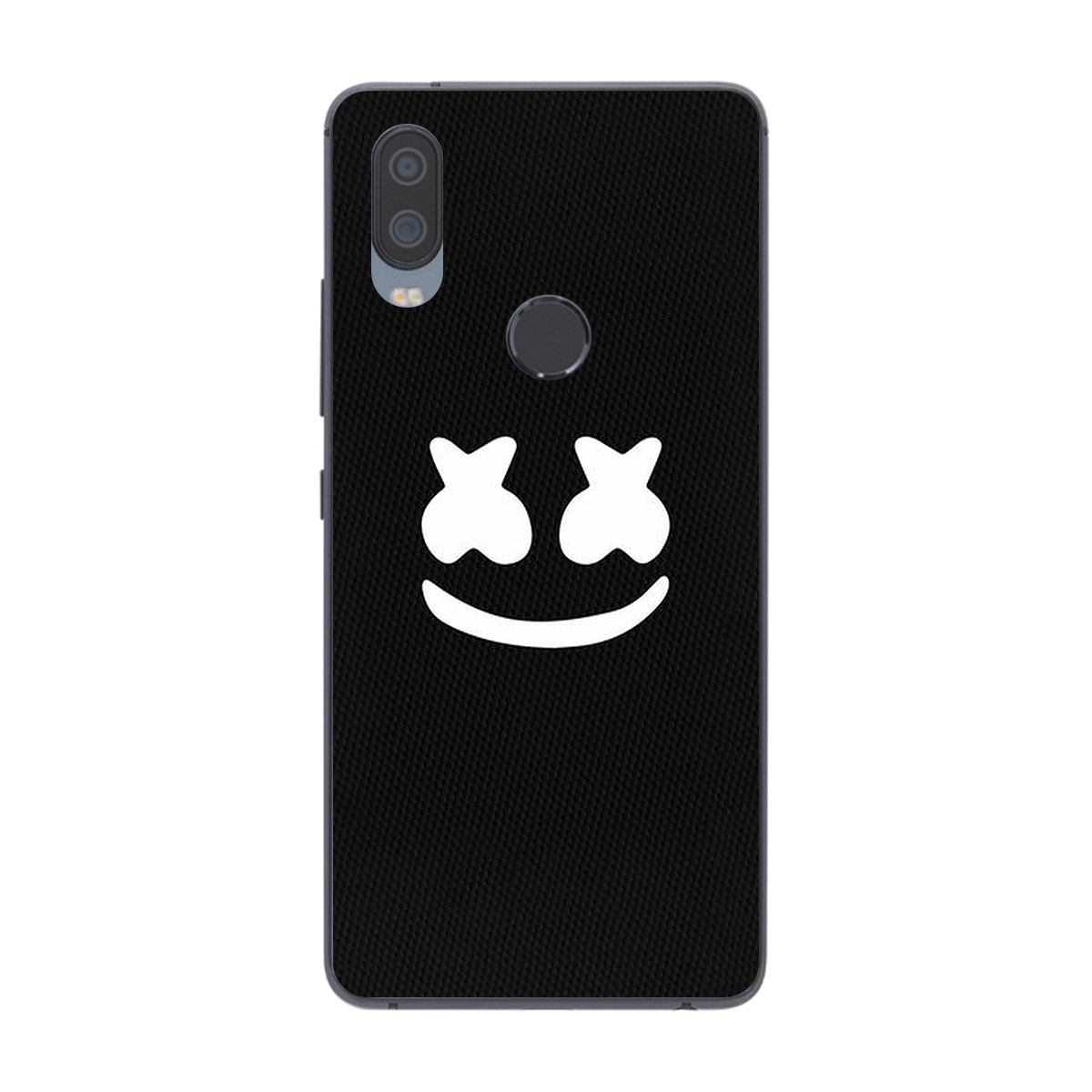 Ốp lưng dành cho điện thoại Vsmart Active 1 in họa tiết Marshmello màu đen 01