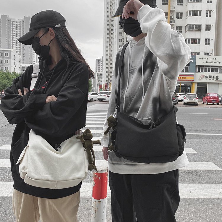 Túi tote đeo chéo nam nữ unisex ulzzang thời trang vải canvas chống nước phong cách hàn quốc, t001