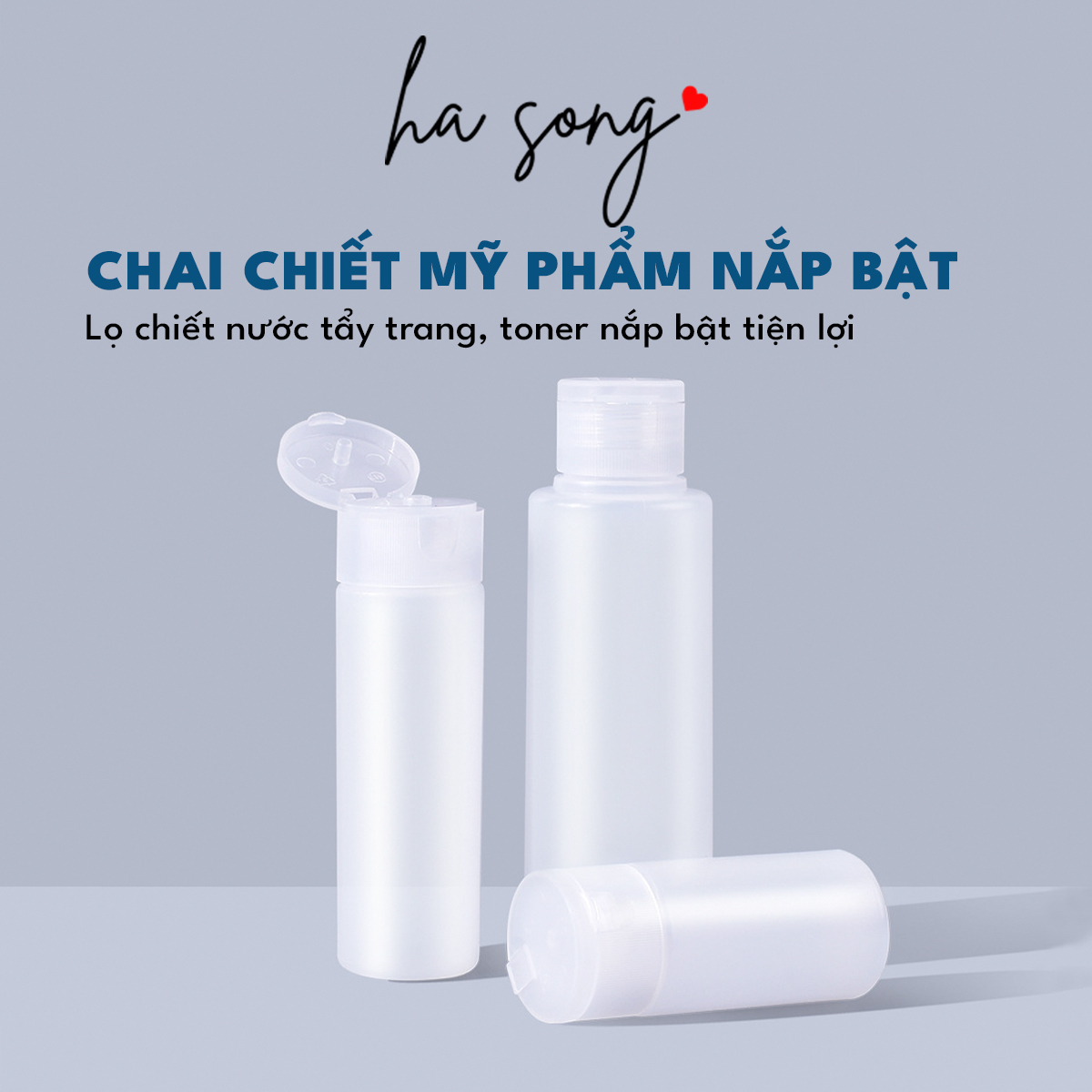 Chai chiết mỹ phẩm du lịch dạng tuýp tròn mờ 30 50 100ml