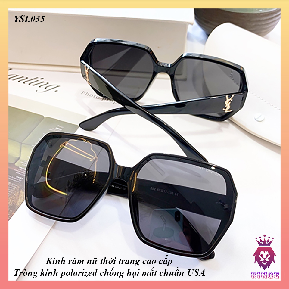 [HCM]❌SIÊU PHẨM❌KÍNH NỮ THỜI TRANG CAO CẤP - TRÒNG POLARIZED CHỐNG UV HẠI MẮT - YSL035