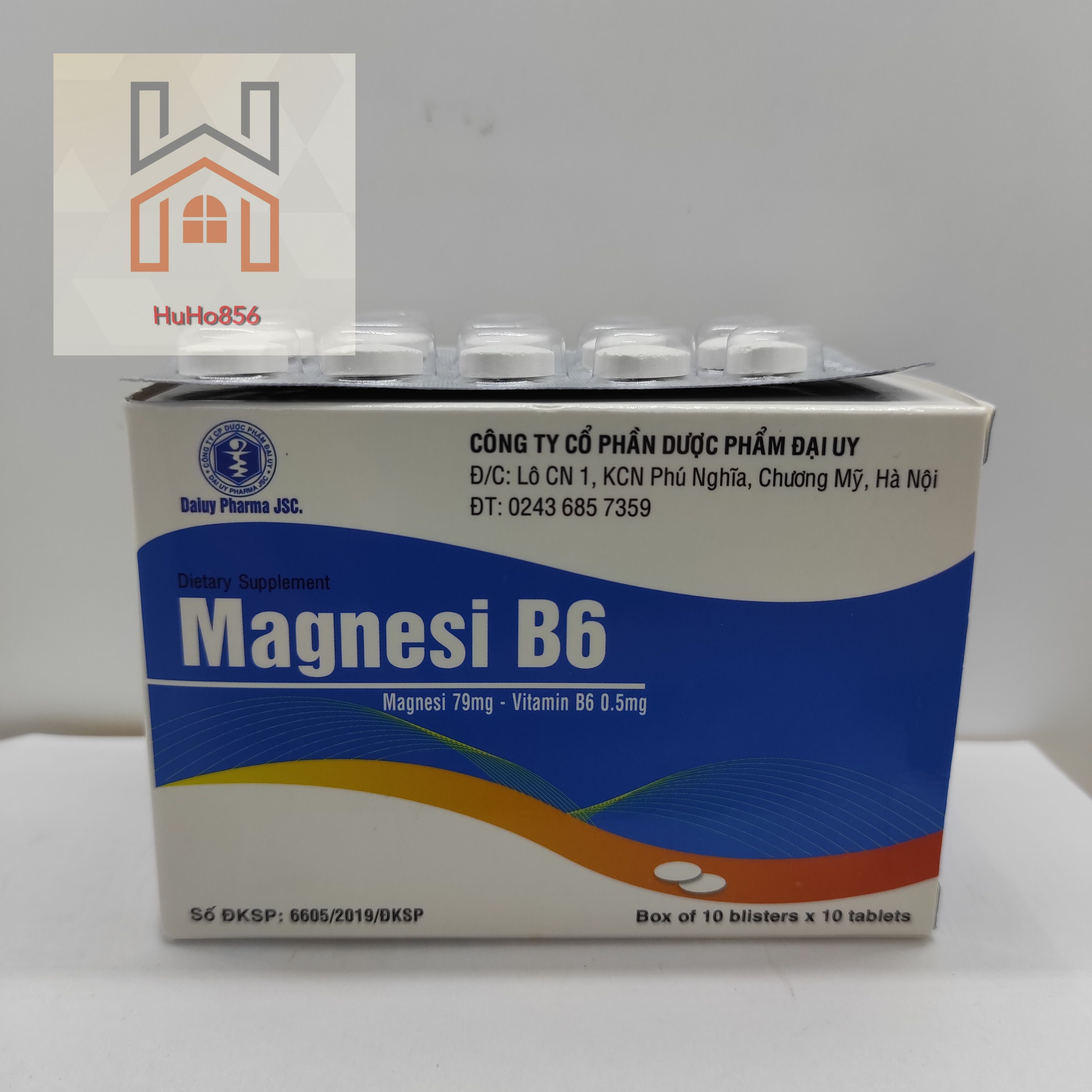Magnesi B6 hộp 100 viên - Bổ sung magie và vitamin B6 cho cơ thể