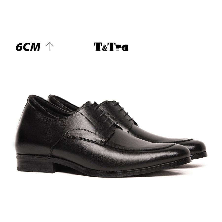 [ 6CM ] Giày Cao Nam T&TRA S1014 Đen