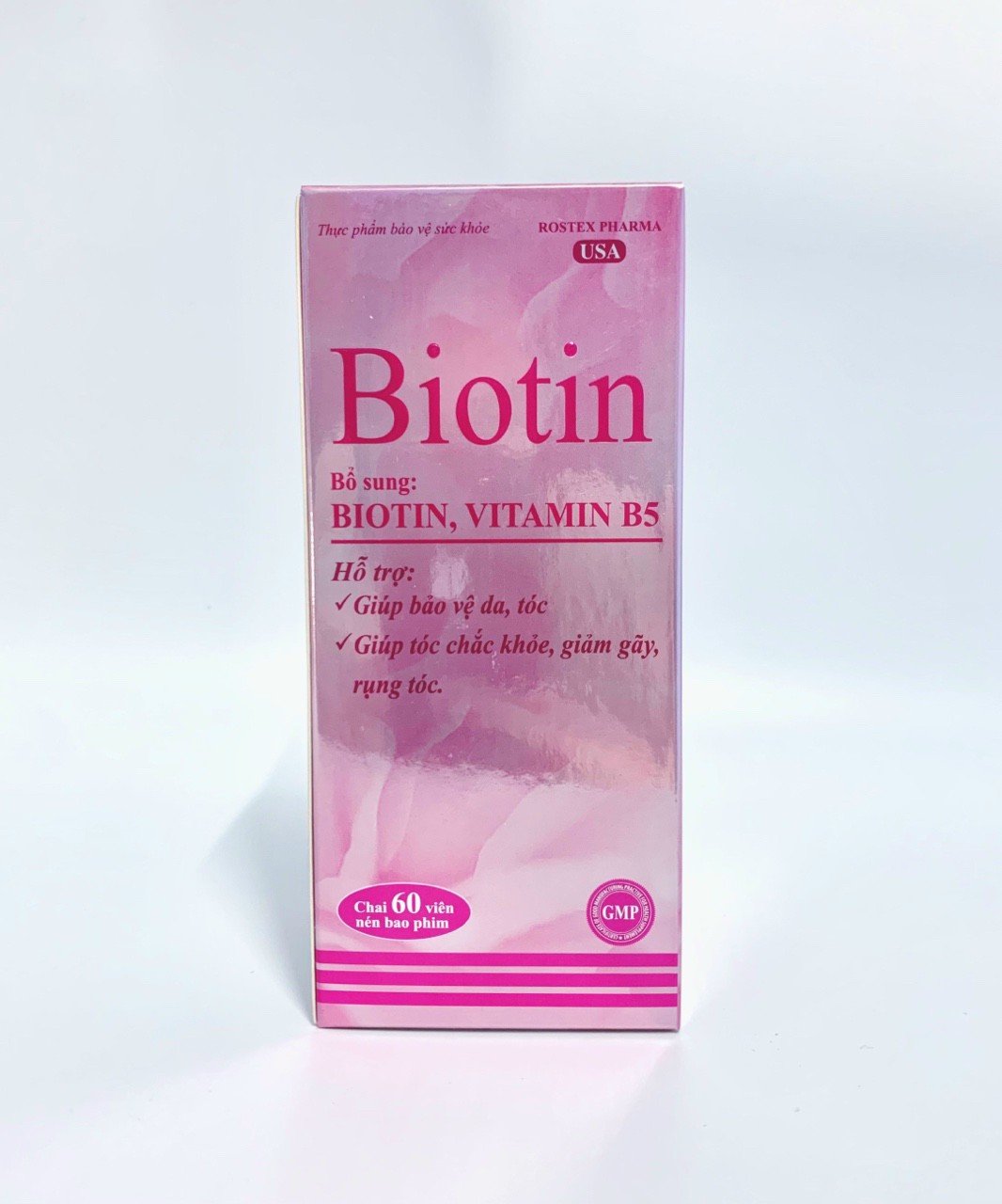 Viên Uống Biotin Bổ Sung Biotin, Vitamin B5- Giúp Giảm Rụng Tóc