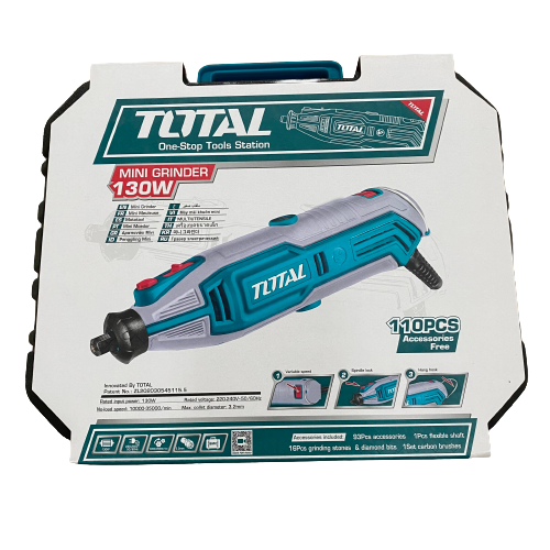 Máy mài khuôn mini 130w total tg513326, kích thước đầu kẹp 3.2mm đầy đủ linh kiện, bh 12 tháng tools and hardware