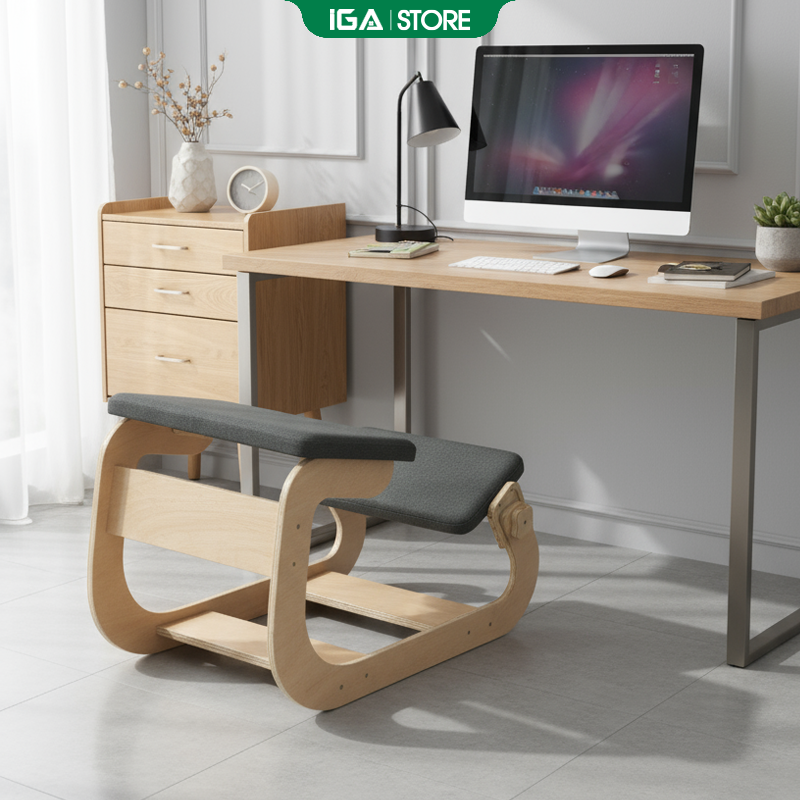  Ghế quỳ chống gù lưng thông minh thiết kế hiện đại gỗ PLYWOOD chịu ẩm -GP266 