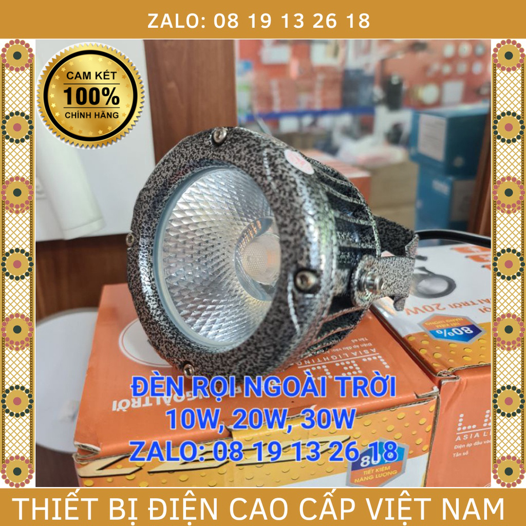 Chính Hãng Đèn led rọi ngoài trời Asia 10w, 20w, 30w rọi cột, chiếu cây,