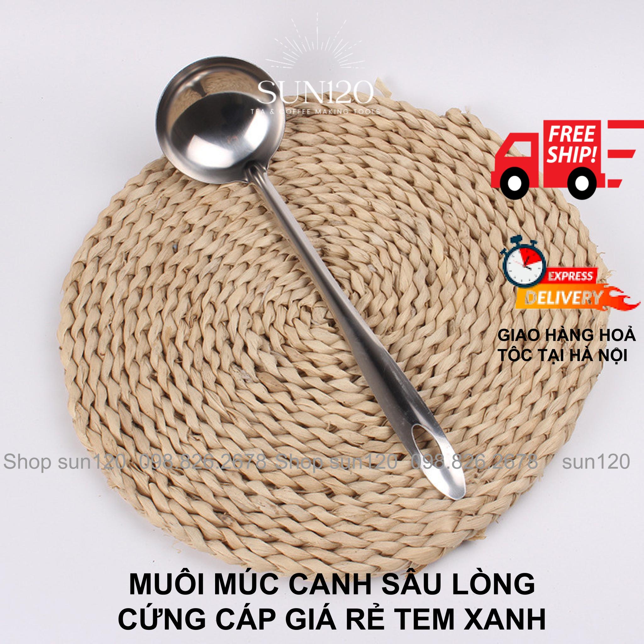 Vá canh cán dài nhà bếp siêu rẻ tem xanh