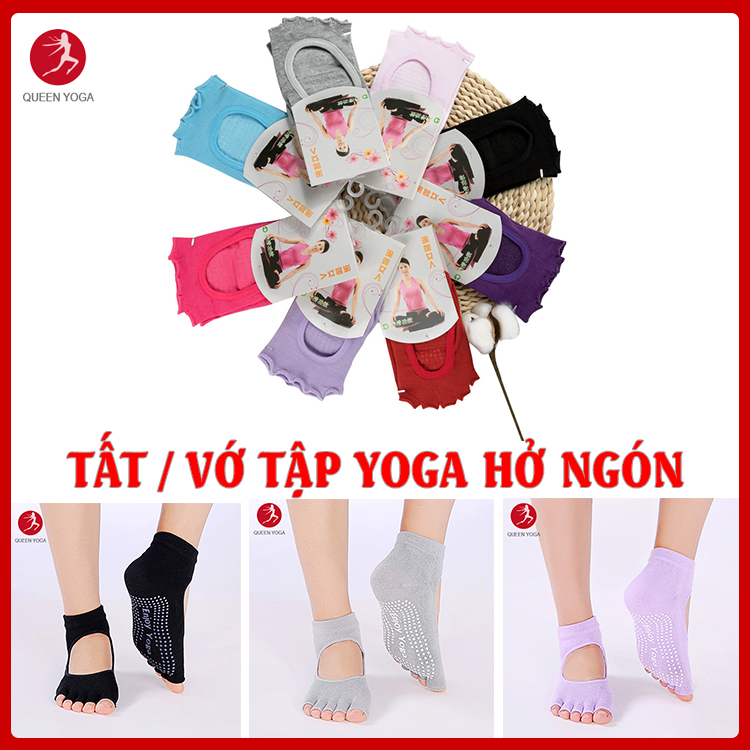 Vớ Tập gym Chống Trượt Cao Cấp - Tất Tập gym hở ngón #QYTAT02