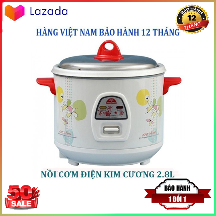 Nồi cơm điện kim cương 2l8, Bảo hành 12 tháng