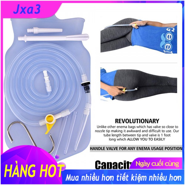 Túi súc ruột Enema bằng silicon có thể tái sử dụng thải độc cà phê thải độc đại tràng Nantang - INTL