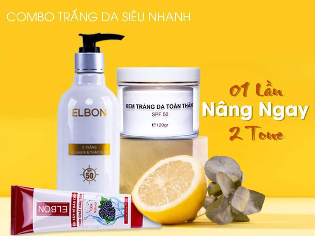 Combol dưỡng trắng da,chống nắng