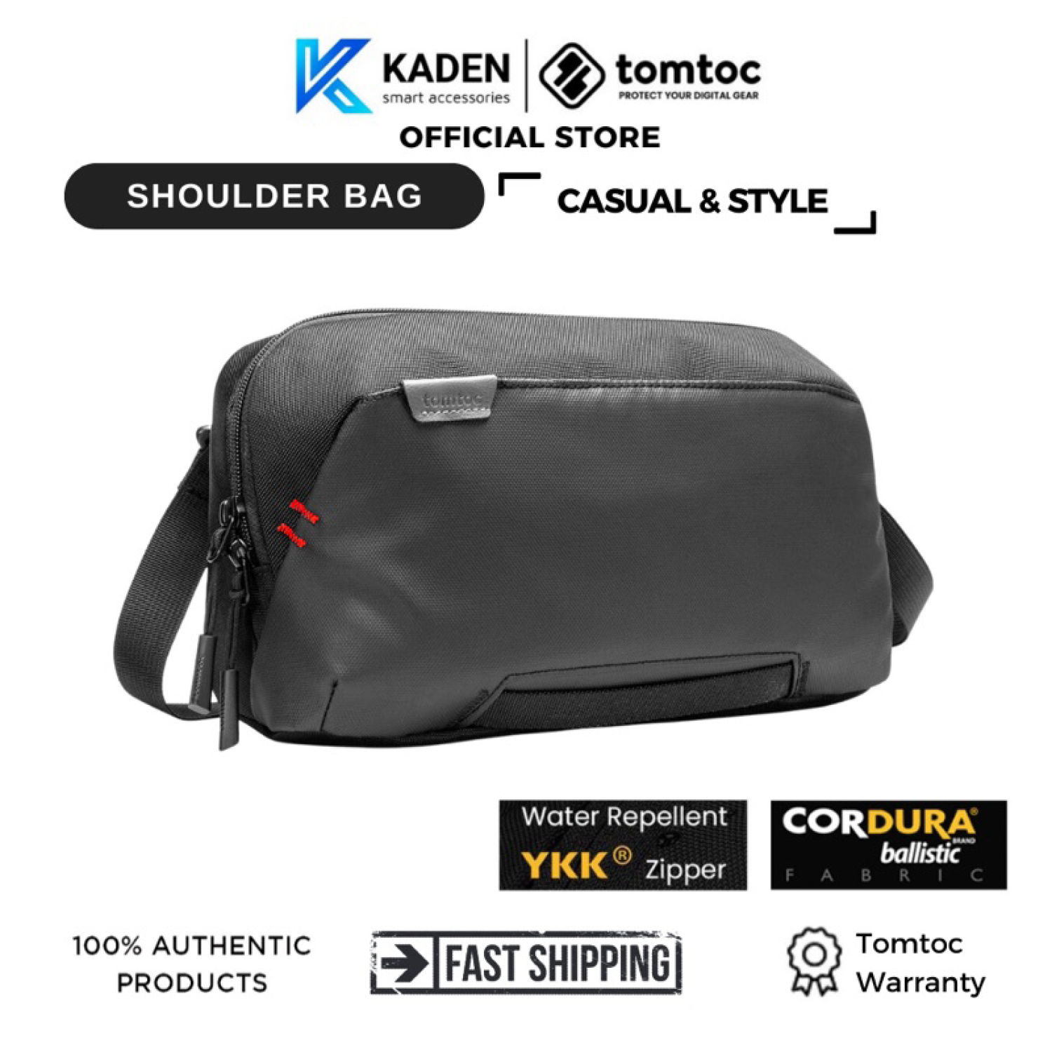 Túi Đeo Chéo Đựng Phụ Kiện TOMTOC G-Sling Bag Nintendo Switch-A0532D1-Hàng Chính Hãng