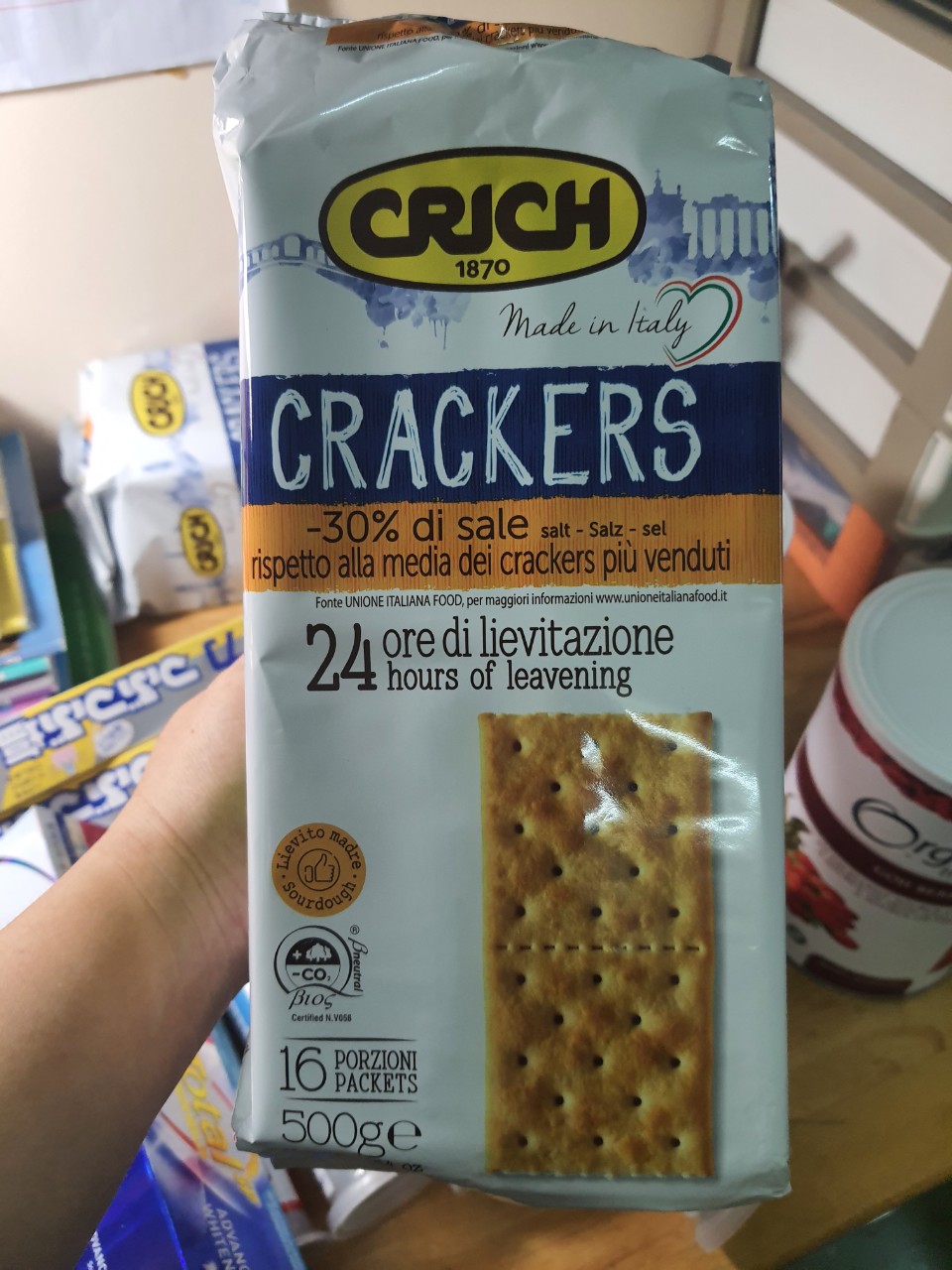Bánh crich lạt của ý --bịch 500gr