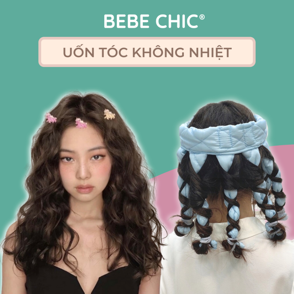 Lô uốn tóc xoăn không dùng nhiệt bebechic