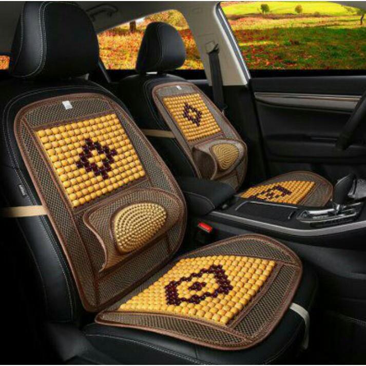 Bộ lót ghế ô tô hạt gỗ đan lưới đàn hồi HOT SALE