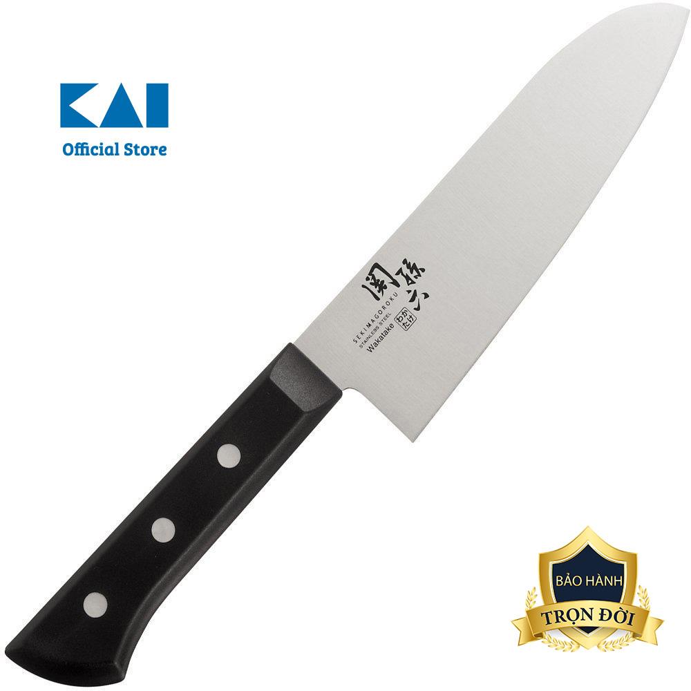 Dao làm bếp nhật cao cấp kai wakatake santoku - dao thái đa năng ab5420