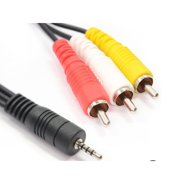 Dây cáp AV 3.5mm 1 ra 3 đầu bông sen chuyên dùng cho Android Box