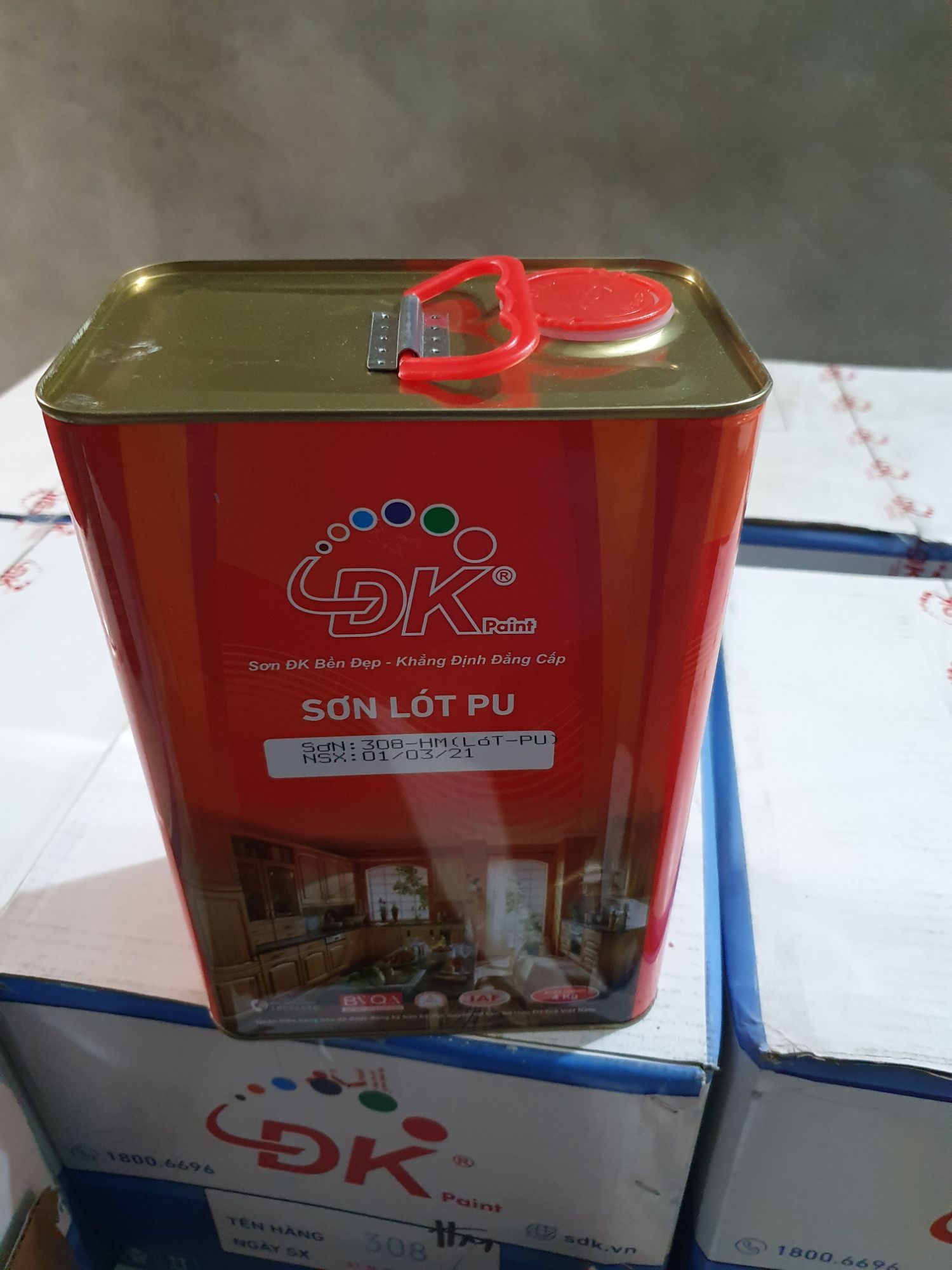 Sơn lót PU Đại Kiều 308 hộp 4kg