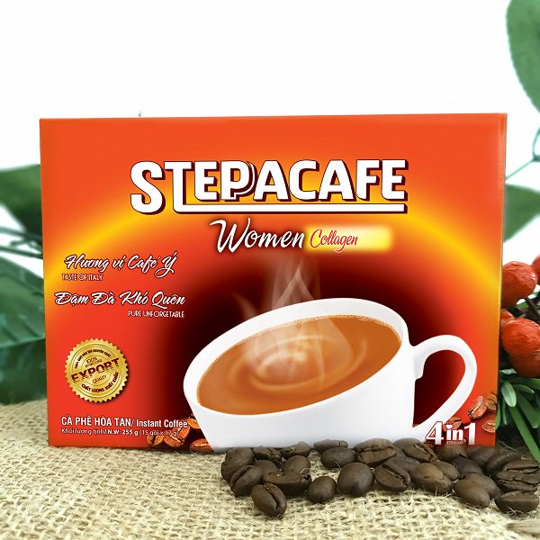 SteppaCafe_Cà Phê sữa hòa tan Women 15 gói/hộp