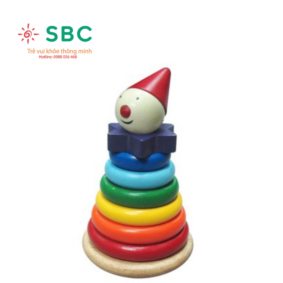 [HCM]Đồ chơi gỗ Winwintoys - Cầu vồng chú hề