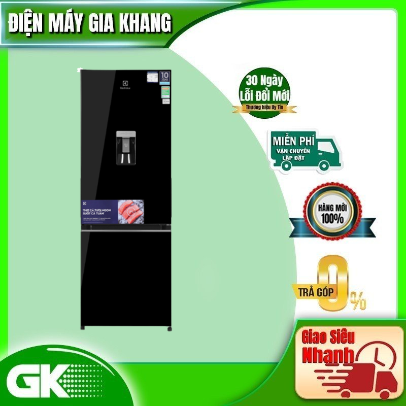 Tủ lạnh electrolux inverter 308 lít ebb3442k-h mới 2021 - giao toàn quốc - freeship hcm