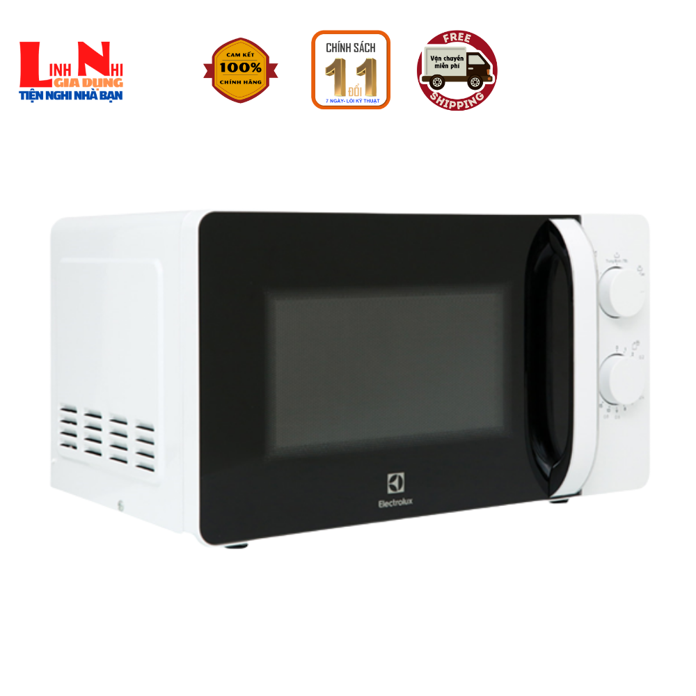 Lò vi sóng electrolux 20 lít, công suất 800w,model emm20k18gw, 4 người dùng- gia dụng linh nhi