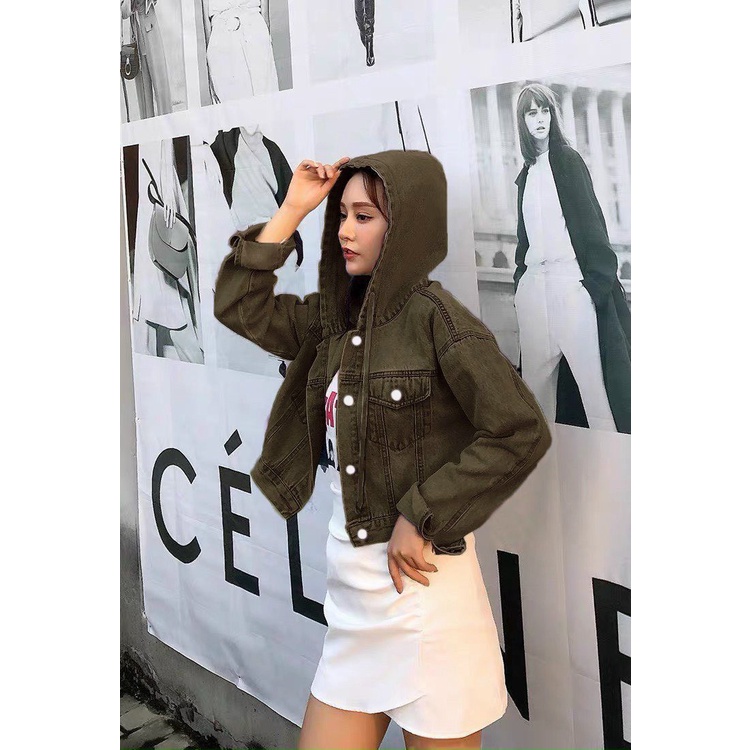 Áo khoác kaki có mũ túi trong nữ hoàng cao cấp giá rẻ Chiwawa shop
