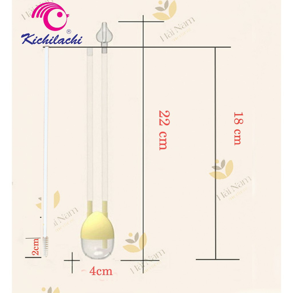 Hút mũi cho bé - Vỉ 1 chiếc kèm cọ rửa ống hút Nhật Bản