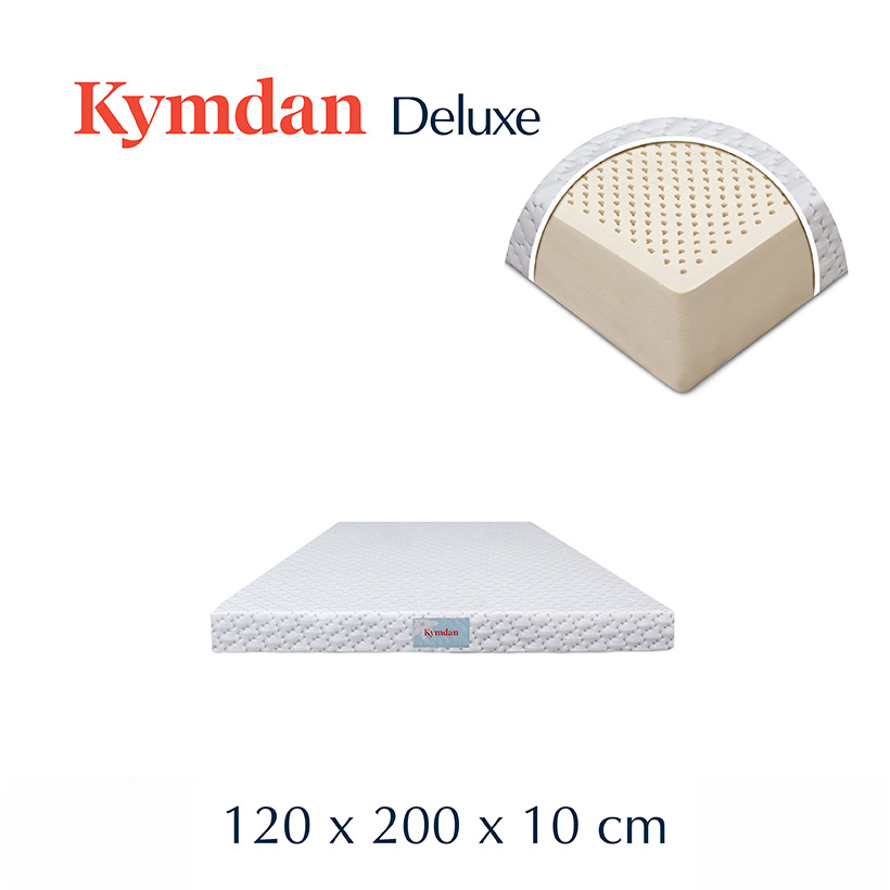 Nệm cao su thiên nhiên Kymdan Deluxe 120 x 200 x 10 cm