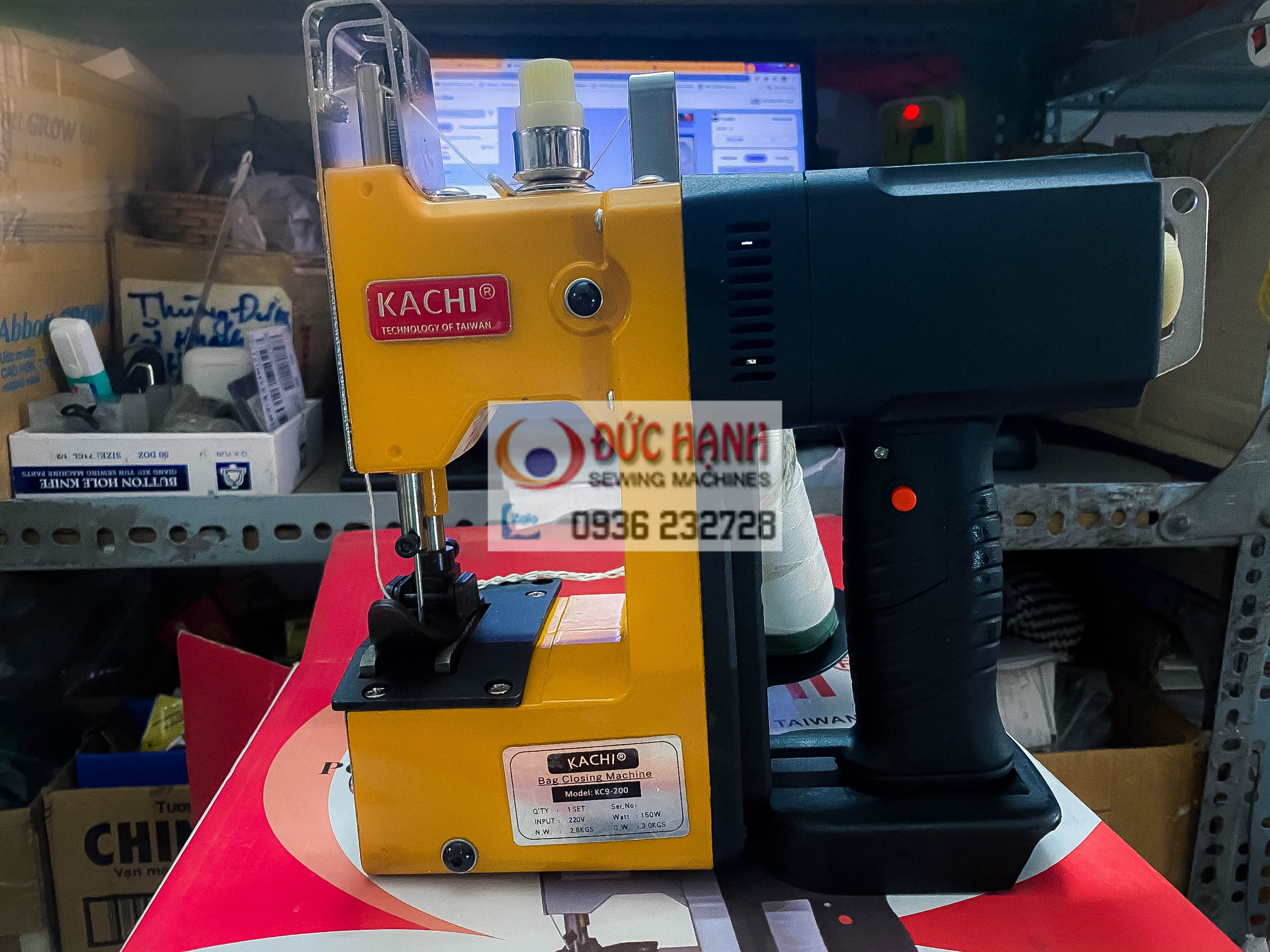Máy may bao cầm tay chạy bằng pin kc9-200