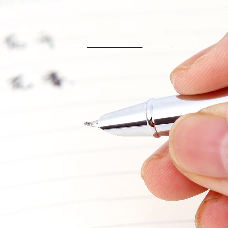 Bút viết chữ hán Bút sắt ngòi cong luyện viết thư pháp, luyện viết thư pháp tiếng trung BK01