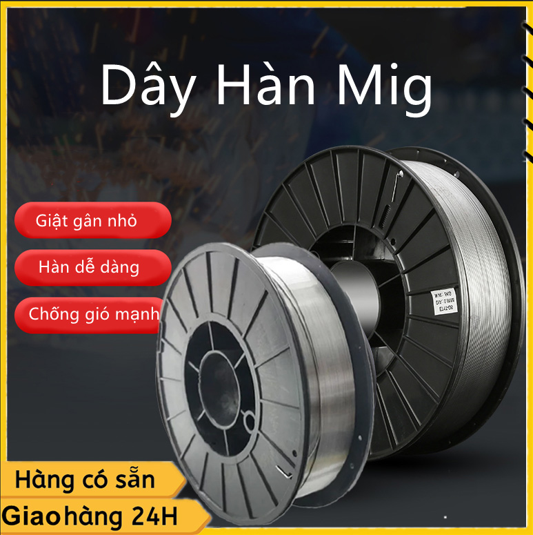 Cuộn dây hàn mig 1kg-Dùng cho các dòng máy hàn mig mini (0.8mm/1.0mm)