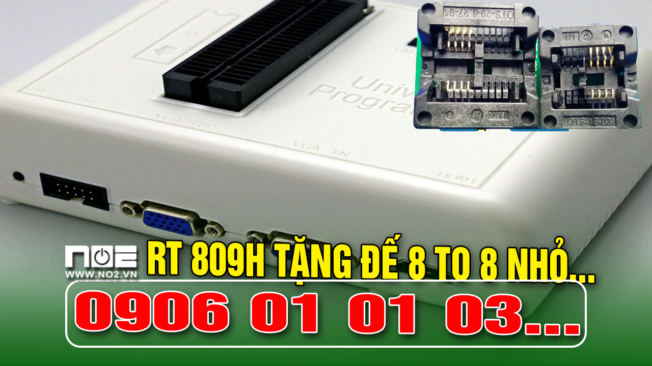 Máy nạp rom RT809H full đế( CÓ VIDEO)